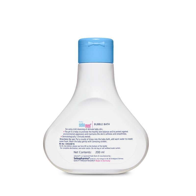 Sebamed Baby Bubble Bath - 200 ml | pH 5.5 | Chamomile