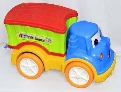 UA Toys Friction Powered Cartoon Container Toy Truck - Green