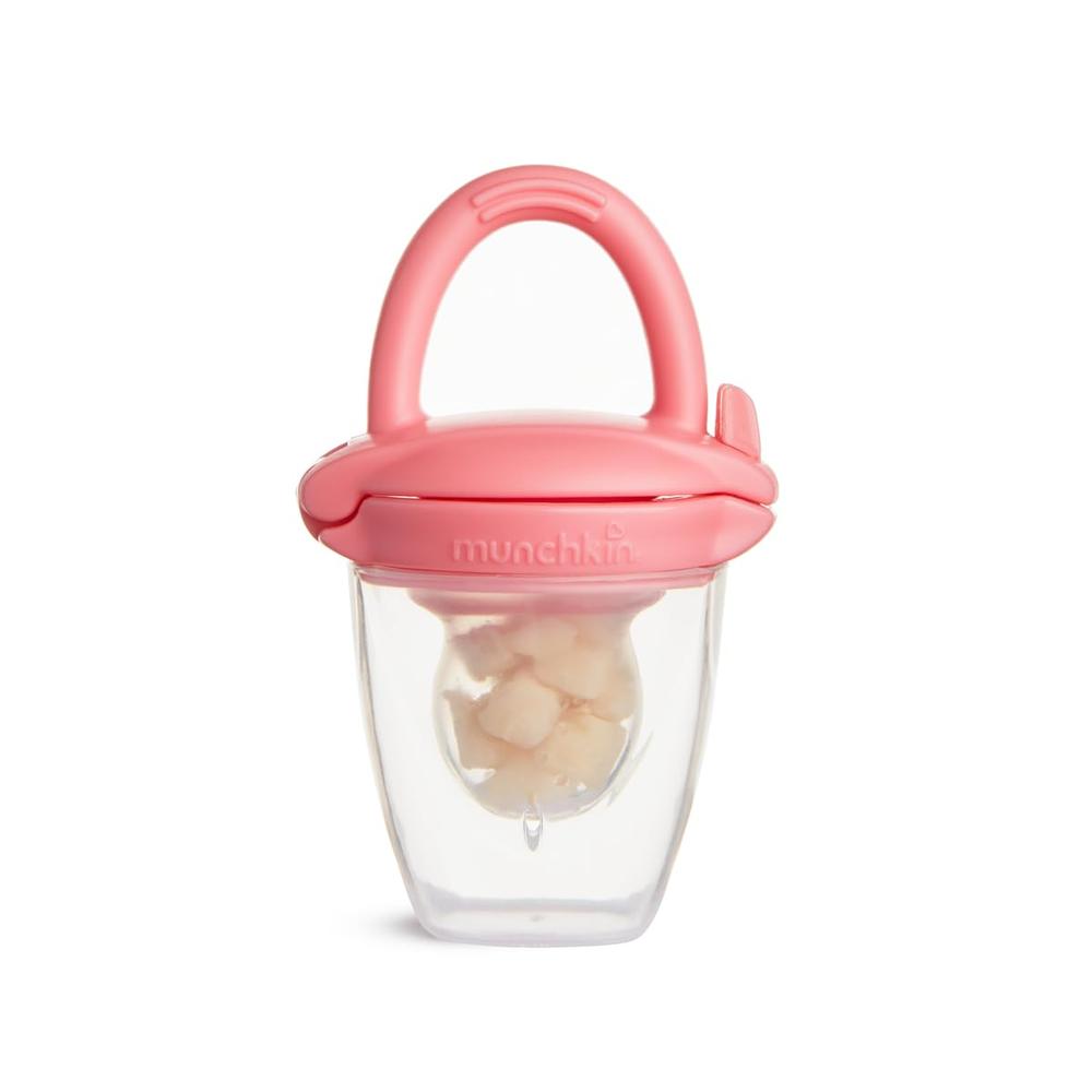Munchkin Silicone Baby Food Feeder | Mess-Free Self-Feeding for Babies | BPA-Free | Gentle on Gums