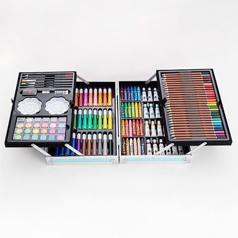 Colours and Stationary Professional Folding Aluminium Case Art Kit (Assorted Designs)