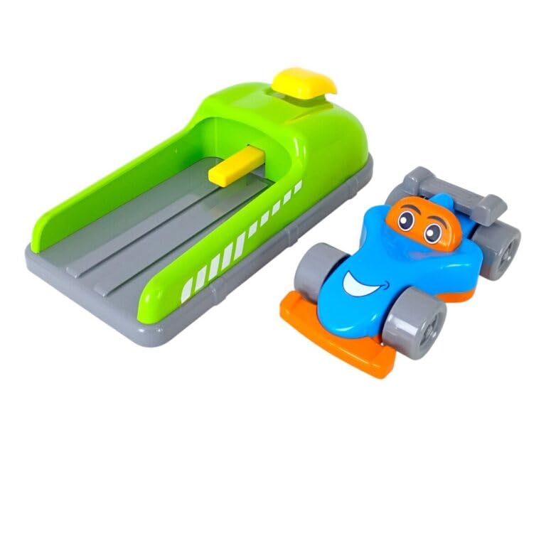 Zephyr The Unbreakables My First Launcher Toy Car Set - Green & Blue