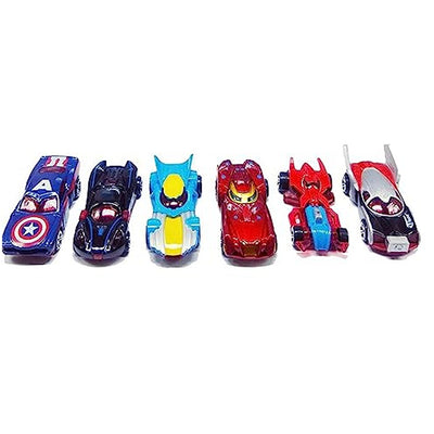 Mini Die-Cast Metal Racing Car (Avenger) Set of 6 Pcs, (Multicolor)