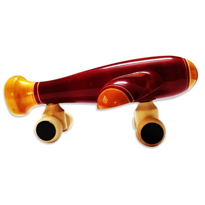 Handmade Non Toxic Channapatna Wooden Toy - Red Whistle and Plane