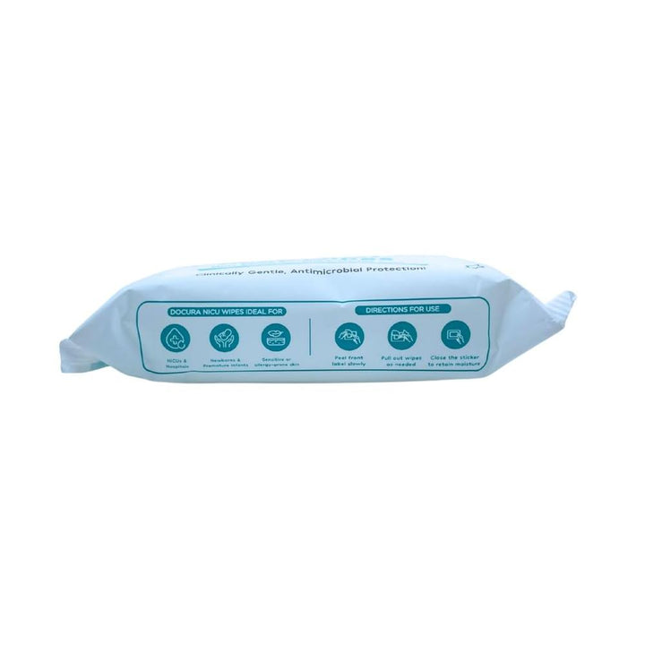 Docura N.I.C.U. Baby Wipes - 25 Wipes | Gentle Protection for the Most Sensitive Skin with 0.25% Chlorhexidine