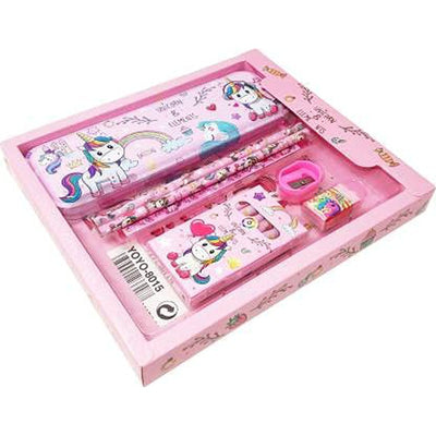 Unicorn 8 in 1 Mix Stationery Gift Set for Kids (Pink)