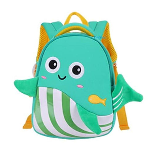FunBlast Cute Whale Print Shoulder Bag for Kids – Cartoon School Bag for Preschool, Picnic & Travel