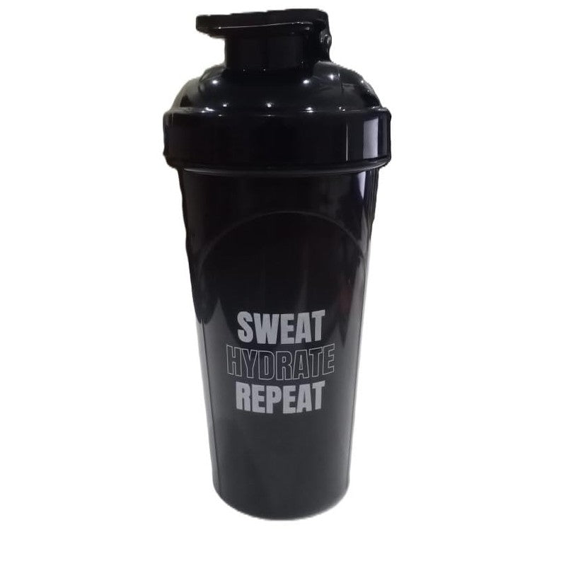 Stylish Protein Shaker Bottle |Sipper Bottle | Gym Bottle for Protein- 700ml (FC Black, 6 Months Warranty)