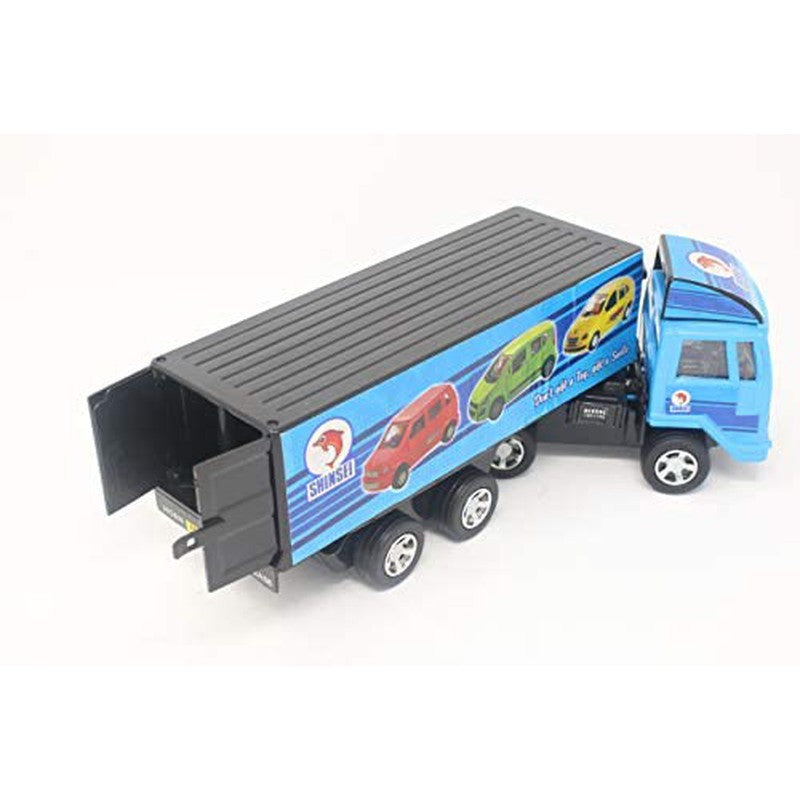 Cargo Carrier Truck Pull Back Spring Action Race Toy (Assorted Colours)