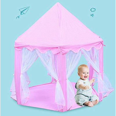 Baby Kids Dream Castle Play Tent House for Children Play Indoor Outdoor Games - Pink