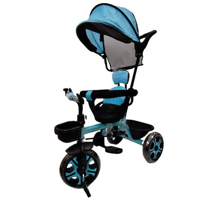 Tricycle with Canopy Plug N Play for Kids with Parental Control, Cushion seat and Safety Guard Rail | Carrying Capacity Upto 30kgs  | COD Not Available