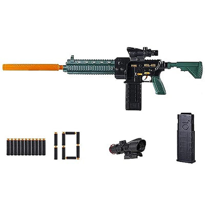 Battery Operated Motorized Electric APEX Sniper Toy Gun with Foam Bullets Darts & Plastic Bullets