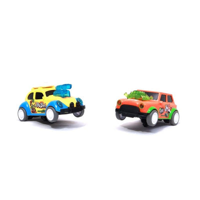 Dancing Car Push and Go Play Set Friction Powered Vehicles (Set of 4)