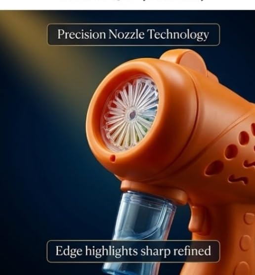 ToyBoi Color Bubble Blaster for Kids | Automatic Bubble Blower with Precision Nozzle- Yellow