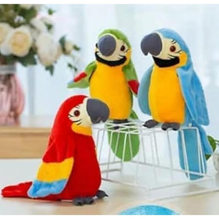 BIG FUN Toys Talking Parrot Toy for Kids – Repeats What You Say | Funny Learning Plush Toy