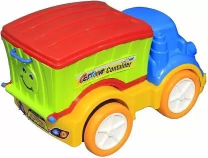 UA Toys Friction Powered Cartoon Container Toy Truck - Green