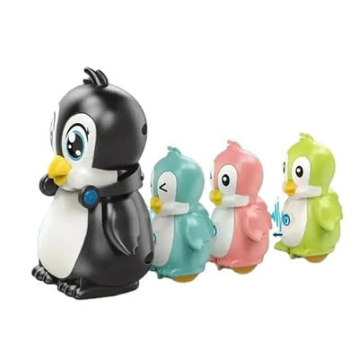 Electric Penguin Toys Set with Music & Light