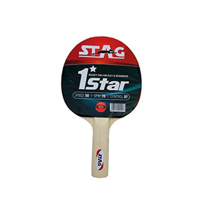 STAG ICONIC Anywhere Everywhere Table Tennis Playset, 2 Racquets & 3 Balls (White)