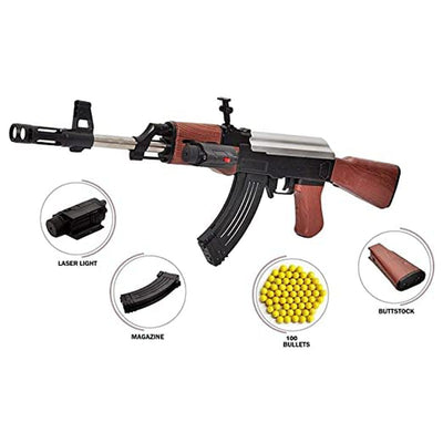 Launcher Toy Ak 47 for Kids with Laser Light and 500 Bullets Darts