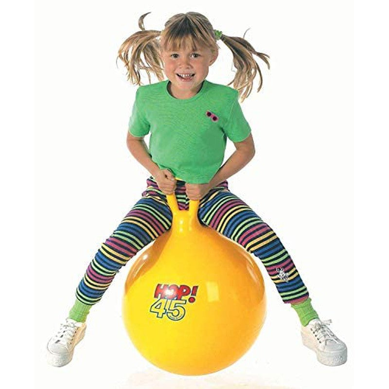 Sit and Bounce Rubber Hop Jumping & Bouncing Ball (Size 56cm / 22 Inch, Multicolour)