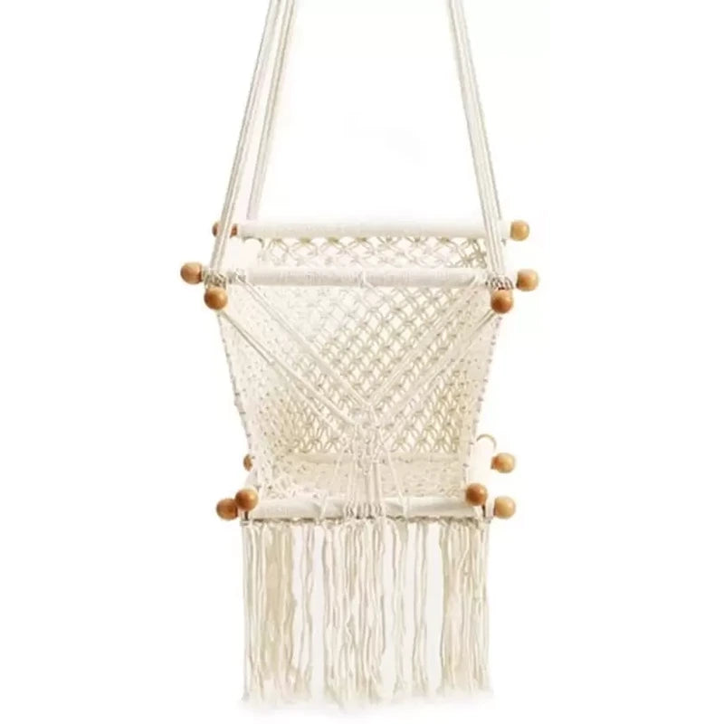 DIY Handmade Wooden Macrame Swing