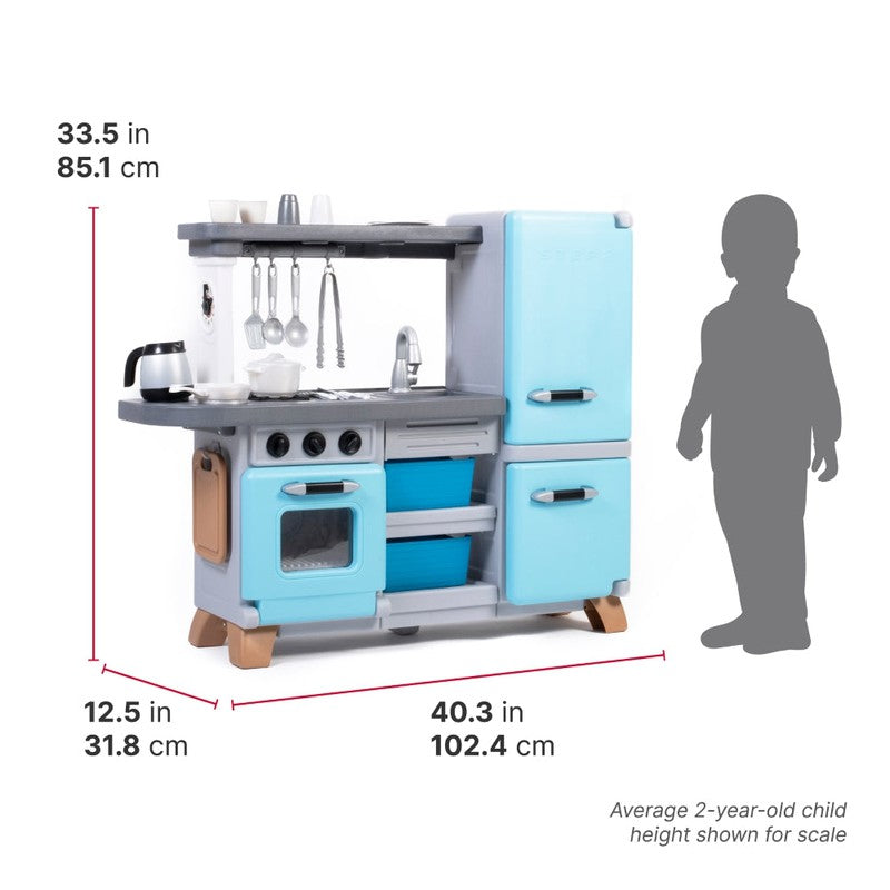 STEP2 Cooking Time Kitchen Pretend Playset with Light & Sound (3-8 Years)