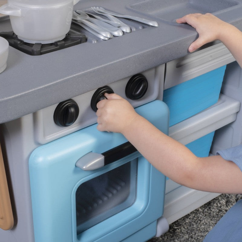 STEP2 Cooking Time Kitchen Pretend Playset with Light & Sound (3-8 Years)