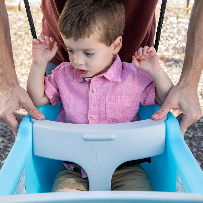 STEP2 Premium Rocket Ship Themed Dual Swing - A Safe Ride for Two (9 Months - 3 Years)