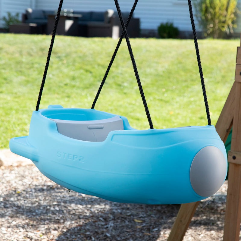 STEP2 Premium Rocket Ship Themed Dual Swing - A Safe Ride for Two (9 Months - 3 Years)