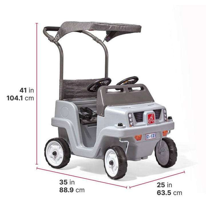 STEP2 Manual Push Ride On Adventure Vehicle - Side By Side Push Around SUV (1.5-3 Years)