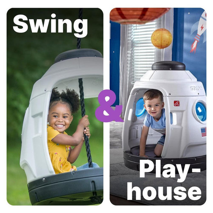STEP2 Space Capsule Swing/Playhouse (3-8 Years) | Capacity - 45 Kg