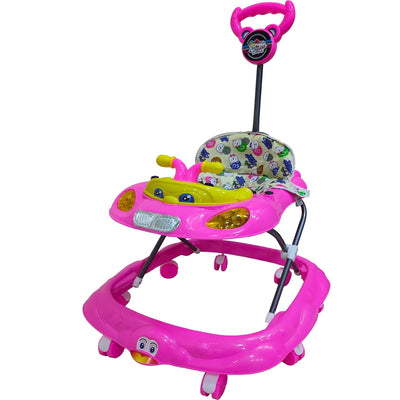 Buddy Musical Activity Walker With Parent Rod (Pink) - Height 65 cm