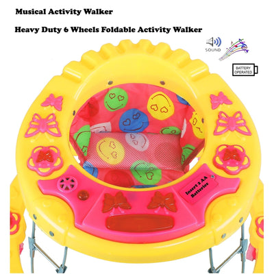 Butterfly Musical Activity Circular Walker (Yellow)