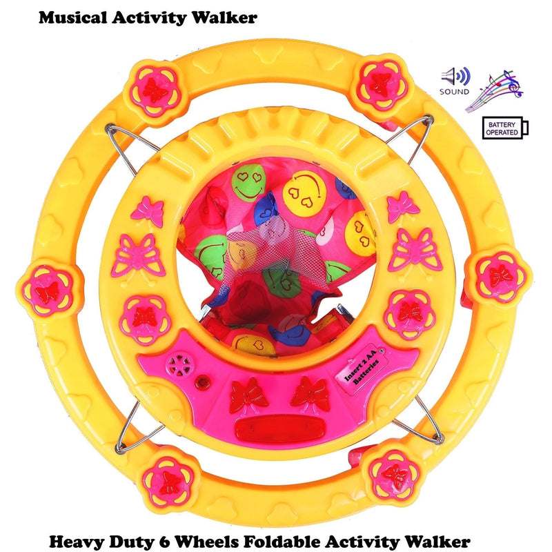 Butterfly Musical Activity Circular Walker (Yellow)