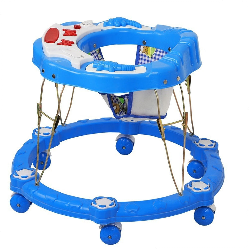 Flower Band Musical Activity Circular Walker (Sky Blue)