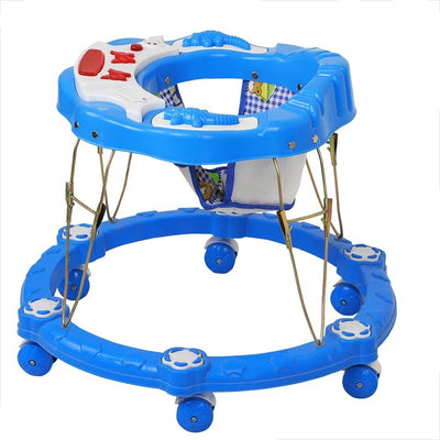 Flower Band Musical Activity Circular Walker (Sky Blue)