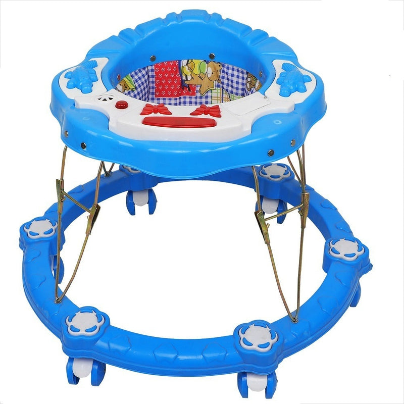 Flower Band Musical Activity Circular Walker (Sky Blue)