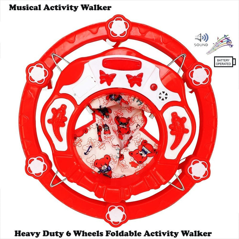 Musical Funky Flowerband Activity Circular Walker (Red)