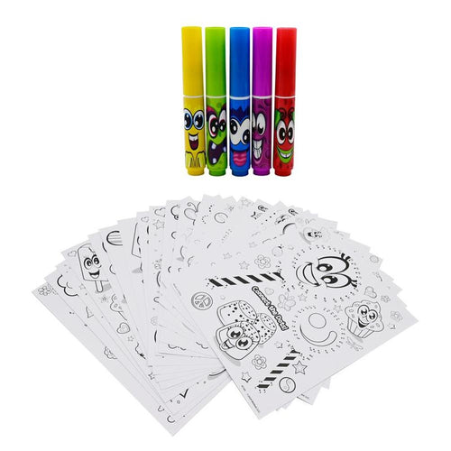 Scentos On The Go Dot to Dot Colouring Sheets with Scented Markers (3-12 Years)