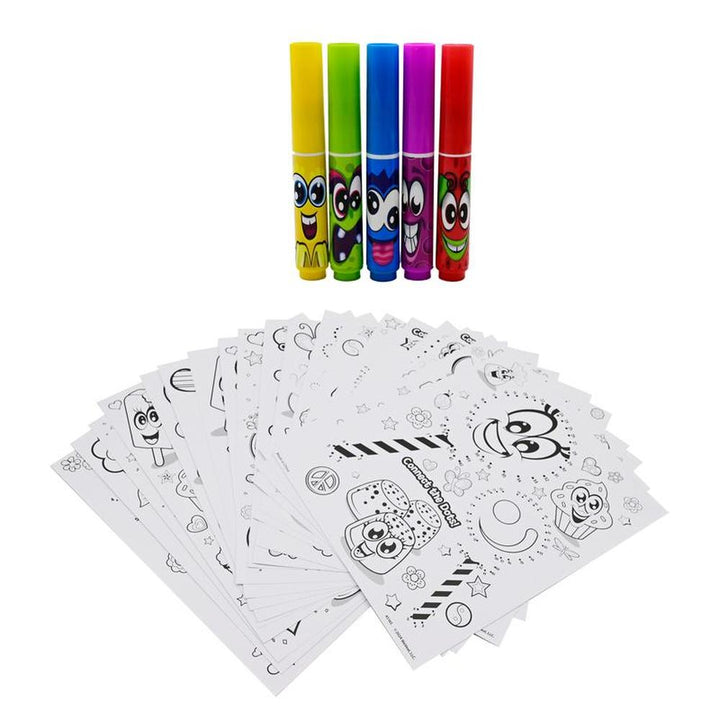 Scentos On The Go Dot to Dot Colouring Sheets with Scented Markers (3-12 Years)