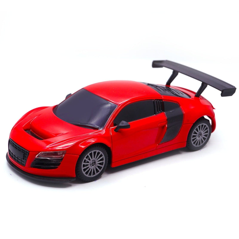 Veva Toys High Speed Remote Control Mini Car Resembling Audi with Lithium Battery for Kids (Scale 1:24) - Red