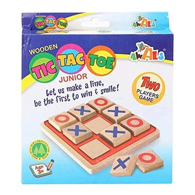 Wooden Senior Tic Tac Toe Game