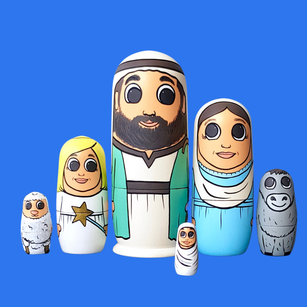 Nativity 2024 nesting dolls