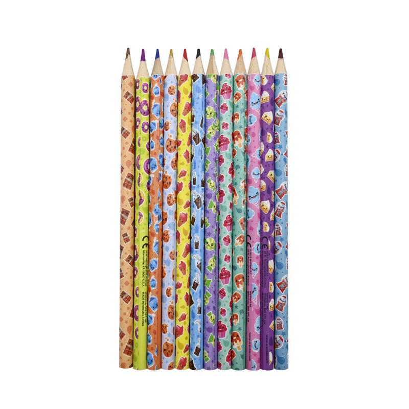 Sweet Shop Scented Colour Pencils - Pack of 12