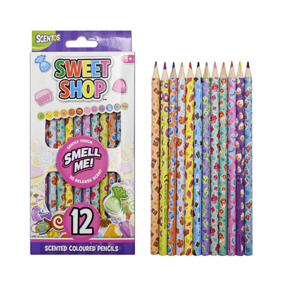 Sweet Shop Scented Colour Pencils - Pack of 12