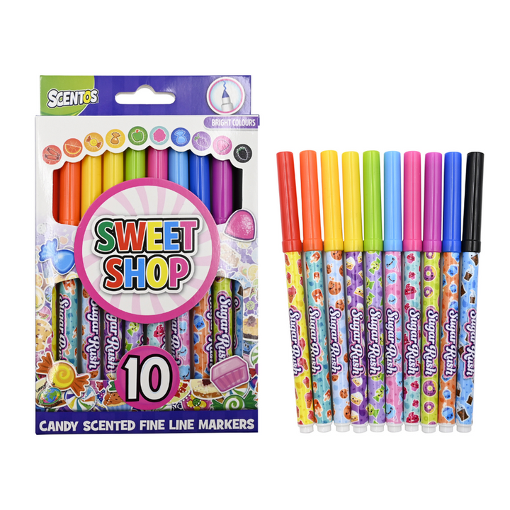 Sweet Shop Fine Line Markers- Pack of 10