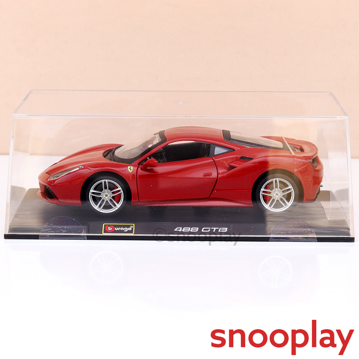 Original Ferrari 488 GTB Licensed Diecast Car | 1:24 Scale (14 Years till Grown Ups)