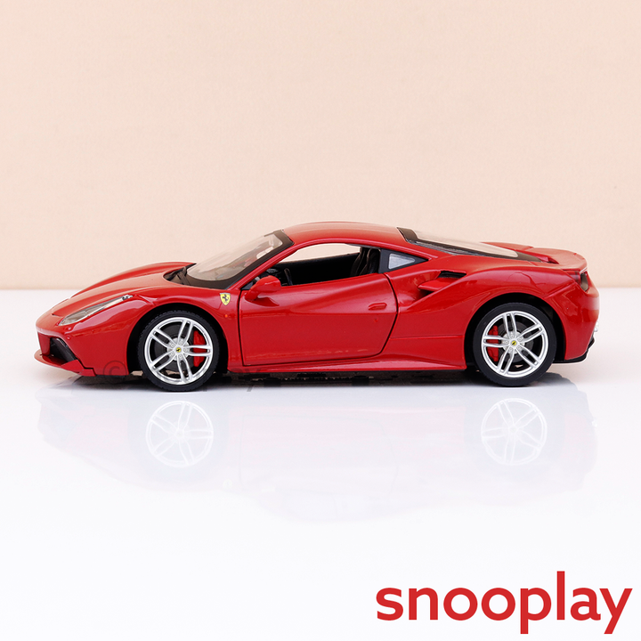 Original Ferrari 488 GTB Licensed Diecast Car | 1:24 Scale (14 Years till Grown Ups)