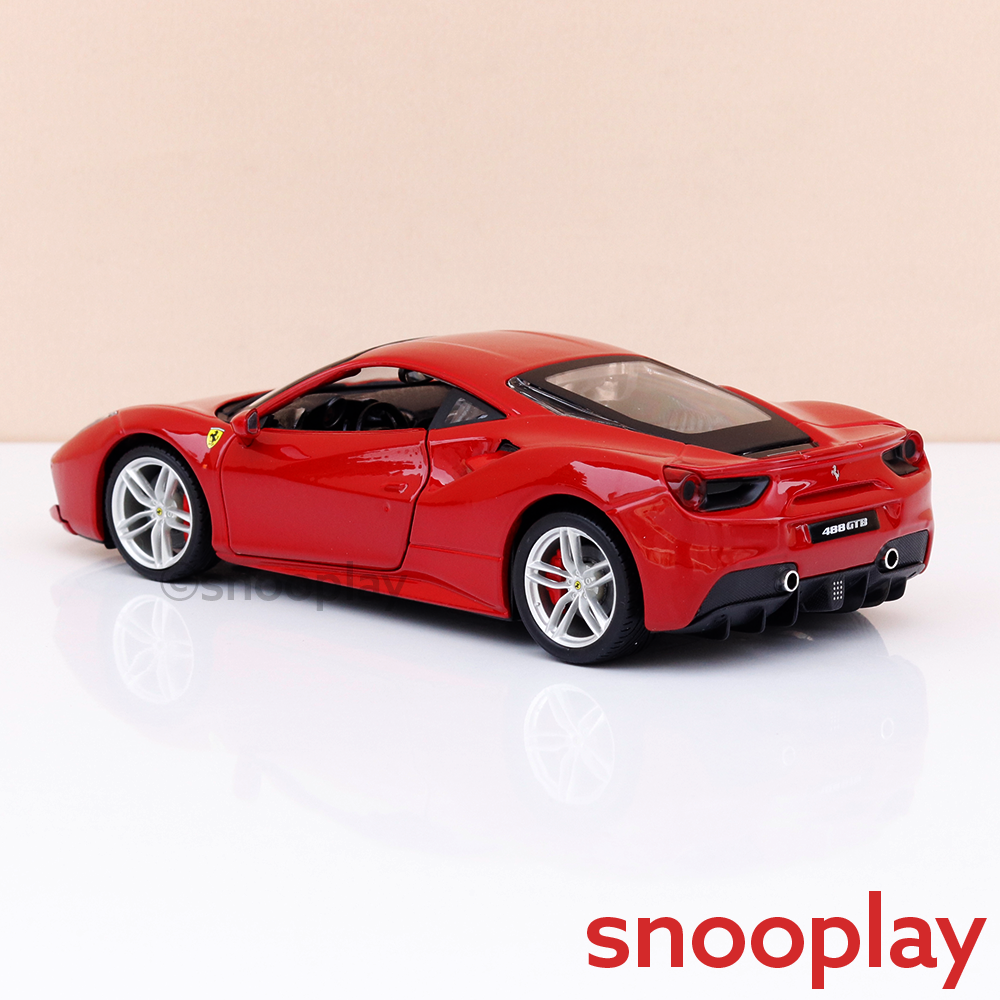 Original Ferrari 488 GTB Licensed Diecast Car | 1:24 Scale (14 Years till Grown Ups)