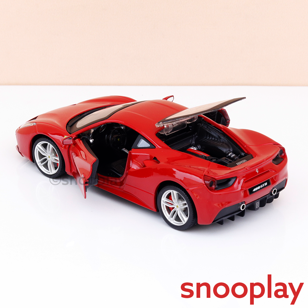 Original Ferrari 488 GTB Licensed Diecast Car | 1:24 Scale (14 Years till Grown Ups)