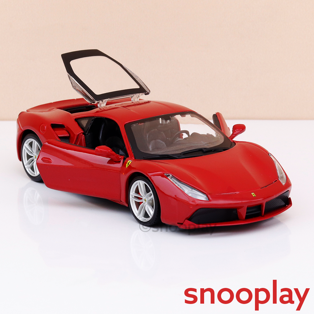 Original Ferrari 488 GTB Licensed Diecast Car | 1:24 Scale (14 Years till Grown Ups)